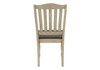Dining Chair, Upholstered, Side, Transitional (Set of 2) - Gray