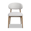 Locke - Modern Upholstered Dining Chair With Frame - Salt / Pepper Locke - Modern Upholstered Dining Chair With Frame - Salt / Pepper