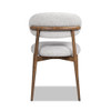 Locke - Modern Upholstered Dining Chair With Frame - Salt / Pepper