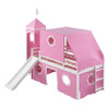 Loft Bed With Slide Tent And Tower Fun Playhouse Design