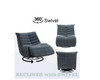 Talmon - Chenille Glider Recliner With Swivel Talmon - Chenille Glider Recliner With Swivel