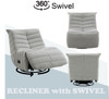 Talmon - Chenille Glider Recliner With Swivel Talmon - Chenille Glider Recliner With Swivel