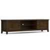 Burlington - Low TV Media Stand - Mahogany