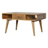 Curved Coffee Table - Oak Curved Coffee Table - Oak