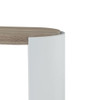 Zoma - High Gloss Sofa Table - Oak / White Zoma - High Gloss Sofa Table - Oak / White