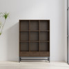 Banting - 9 Cube Bookcase With Drawers - Walnut Brown Banting - 9 Cube Bookcase With Drawers - Walnut Brown