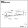 Banting - Low TV Stand - Walnut Brown