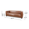 Contemporary 3 Seater Sofa With Tuxedo Design