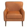 Claire - Genuine Leather Lounge Chair - Tan Claire - Genuine Leather Lounge Chair - Tan