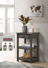 Arine - Console Table With Drawer And Shelves - Gray