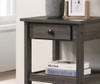 Arine - Console Table With Drawer And Shelves - Gray
