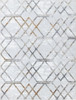 Nova - 2'7" X 7' Polypropylene Area Rug - Multi / White