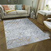 Nova - 2'7" X 7' Polypropylene Area Rug - Multi / White Nova - 2'7" X 7' Polypropylene Area Rug - Multi / White