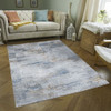 Nova - 2'7" X 7' Area Rug - Multi, Light Gray Nova - 2'7" X 7' Area Rug - Multi, Light Gray