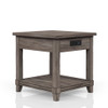 End Table With Storage Drawer Usn - Gray End Table With Storage Drawer Usn - Gray