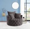 Zunyas - Velvet Accent Chair With Swivel Zunyas - Velvet Accent Chair With Swivel