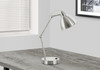 Lighting, Table Lamp, USB Port Included, Nickel Metal, Nickel Shade, Modern - Silver