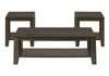 Table Set, Coffee, End, Side, Accent, Living Room, Transitional (Set of 3) - Oak