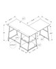 Computer Desk, Home Office, Corner, Storage Shelves, L Shape, Work, Laptop, Contemporary, Modern - White Base