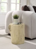 Gene - Fiber Concrete Accent Table - Brown