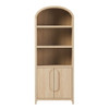 Modern 3 Shelf Open Arched Bookcase Cabinet Modern 3 Shelf Open Arched Bookcase Cabinet