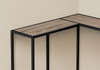 Corner Accent Console Table For Entryway, Unique L-Shaped Design