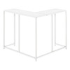 Corner Accent Console Table For Entryway, Unique L-Shaped Design
