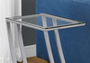 Accent Table, C - Shaped, Sturdy Construction, Contemporary & Modern