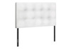 Twin Size, Bed Headboard Only, Upholstered, Transitional - White