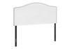 Full Size, Bed Headboard Only, Upholstered, Transitional - White