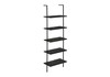 Bookshelf, Bookcase, Etagere, Ladder, 5 Tier, For Office, Marble Look Contemporary & Modern