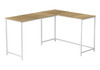Computer Desk, Home Office, Corner, L Shape, Laptop, Marble Look Contemporary & Modern