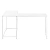 Computer Desk, Home Office, Corner, L Shape, Laptop, Marble Look Contemporary & Modern