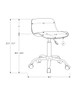 Office Chair, Adjustable Height, Swivel, Ergonomic, Modern