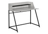 Computer Desk For Home Office, Laptop, Storage Shelves, Marble Look Contemporary & Modern