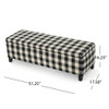 Contemporary Storage Ottoman With Seating And Storage - Black