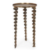 Bohemian Industrial Drill Table L - Antique Brass