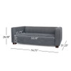 Modern Contemporary Elegance Loveseat Sofa For Living Room