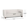 Modern Contemporary Elegance Loveseat Sofa For Living Room