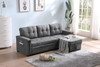 Ashlyn - Reversible Sleeper Sectional Sofa With Storage Chaise, USB Charging Ports And Pocket