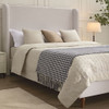 Harper - Tall Headboard Upholstered Bed / High Headboard / Elegant Simplicity / No Box Spring Needed