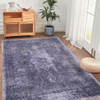 Maval - 3' X 5' Washable Area Rug - Anthracite Maval - 3' X 5' Washable Area Rug - Anthracite