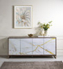 Paavan - Console Cabinet - White / ChampagneChampagne Paavan - Console Cabinet - White / ChampagneChampagne