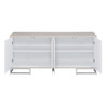 Panos - Console Cabinet - White Marcle / Chrome Panos - Console Cabinet - White Marcle / Chrome