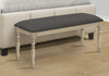 Bench, Rectangular, Upholstered, Transitional - Gray Bench, Rectangular, Upholstered, Transitional - Gray