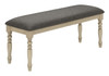 Bench, Rectangular, Upholstered, Transitional - Gray Bench, Rectangular, Upholstered, Transitional - Gray