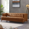Mara - Tufted Sofa - Cognac / Tan Mara - Tufted Sofa - Cognac / Tan