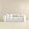 Markus - Mid-Century Modern Luxury Tight Back Couch - White
