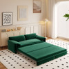 Pull Out 3 In 1 Convertible Sleeper Sofa With Side Storage, Multi Functional