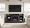 Essex - Fireplace TV Stand Console For TVs Up To 85" - Black, Whiskey